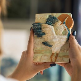 Kolorowanka gipsowa obraz do malowania 3D CANDELLANA żuraw zestaw farby i pędzle Youartgift Sp. z o. o.