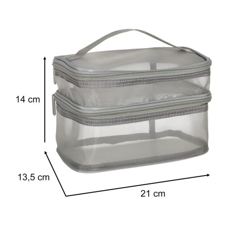 Kosmetyczka damska męska podróżna organizer składany XXL szary Kik Sp. z o. o. Sp. k. Kosmetyczka damska męska podróżna organizer składany XXL szary Kik Sp. z o. o. Sp. k.