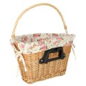 Kosz wiklinowy na rower RALLEX kosz przedni pleciony wkład click w kwiaty Kik Sp. z o. o. Sp. k.