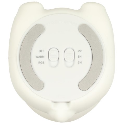 Lampka nocna dla dzieci silikonowa dotykowa miękka LED RGB biała z różem króliczek Kik Sp. z o. o. Sp. k.