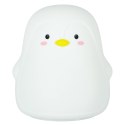 Lampka nocna dla dzieci silikonowa dotykowa miękka LED biała RGB pingwinek Kik Sp. z o. o. Sp. k.