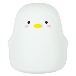 Lampka nocna dla dzieci silikonowa dotykowa miękka LED biała RGB pingwinek Kik Sp. z o. o. Sp. k.