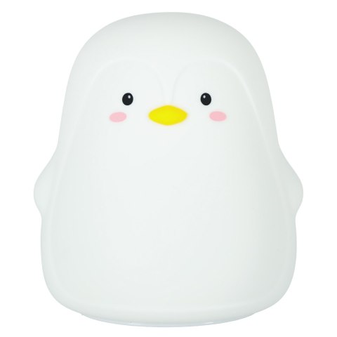 Lampka nocna dla dzieci silikonowa dotykowa miękka LED biała RGB pingwinek Kik Sp. z o. o. Sp. k.