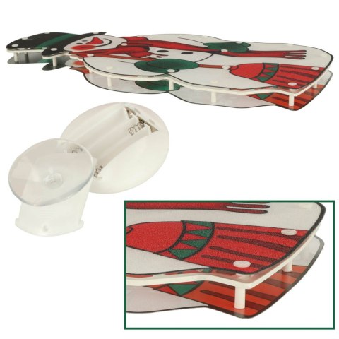 Lampki LED wisząca dekoracja okna świąteczna bałwan XXL 45cm Kik Sp. z o. o. Sp. k.