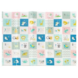 Mata edukacyjna piankowa dwustronna składana słonie alfabet 180 x 200 cm Kik Sp. z o. o. Sp. k.