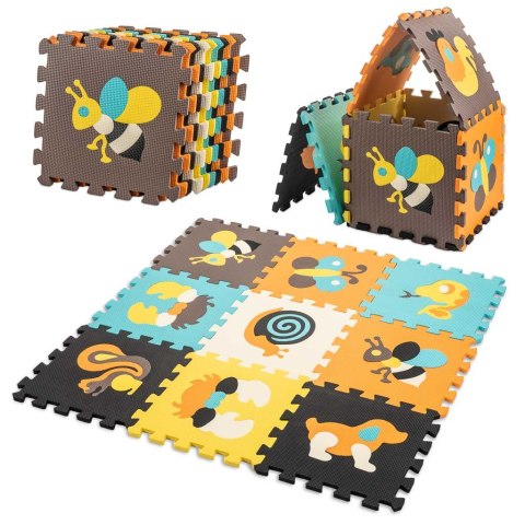 Mata edukacyjna piankowa puzzle zwierzątka kolorowa 85 x 85 cm 9 elementów kolorowa folia Kik Sp. z o. o. Sp. k. Mata edukacyjna piankowa puzzle zwierzątka kolorowa 85 x 85 cm 9 elementów kolorowa folia Kik Sp. z o. o. Sp. k.
