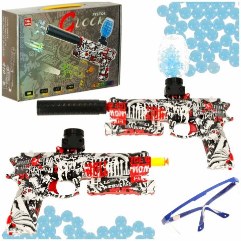 Pistolet na kulki żelowe wodne karabin zasilanie akumulatorowe USB + okulary 550szt. 7-8mm Kik Sp. z o. o. Sp. k.