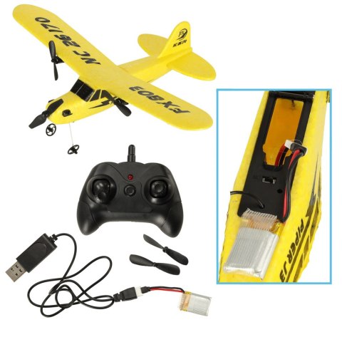 Samolot zdalnie sterowany na pilota RC FX803 Piper 150mah Kik Sp. z o. o. Sp. k.