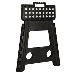 Stołek taboret składany antypoślizgowy 39cm czarny Kik Sp. z o. o. Sp. k.