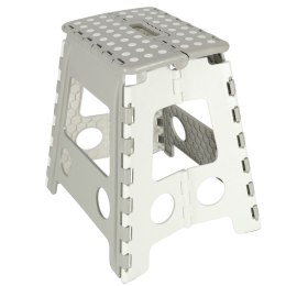 Stołek taboret składany antypoślizgowy wysoki 39cm jasny szary Kik Sp. z o. o. Sp. k.