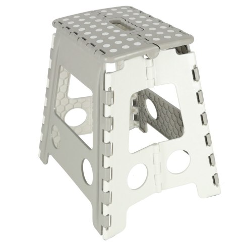 Stołek taboret składany antypoślizgowy wysoki 39cm jasny szary Kik Sp. z o. o. Sp. k. Stołek taboret składany antypoślizgowy wysoki 39cm jasny szary Kik Sp. z o. o. Sp. k.