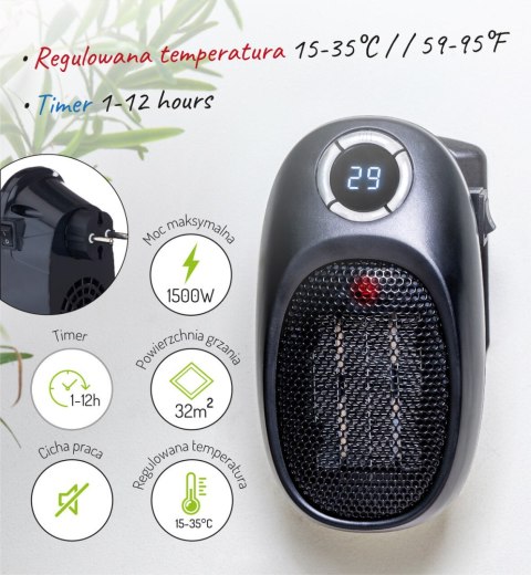 Termowentylator Adler AD 7726 Easy heater grzejnik elektryczny farelka 1500W FOX Sp. z o. o. Termowentylator Adler AD 7726 Easy heater grzejnik elektryczny farelka 1500W FOX Sp. z o. o.