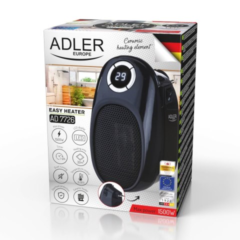 Termowentylator Adler AD 7726 Easy heater grzejnik elektryczny farelka 1500W FOX Sp. z o. o. Termowentylator Adler AD 7726 Easy heater grzejnik elektryczny farelka 1500W FOX Sp. z o. o.