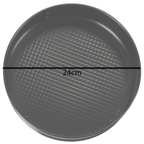 Tortownica forma do pieczenia z odpinanym rantem 24cm czarna Spółdzielnia Snb Białystok Tortownica forma do pieczenia z odpinanym rantem 24cm czarna Spółdzielnia Snb Białystok