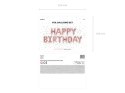 Balon foliowy dekoracja urodzinowa Happy Birthday różowe złoto 340cm x 35cm Partydeco Sp. z o. o.