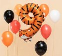 Balon foliowy urodzinowy cyfra "9" - Tygrys 49x76 cm Partydeco Sp. z o. o.