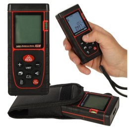 Dalmierz laserowy miernik odległości cyfrowy wodoodporny IP54 3mm/60m pokrowiec zasilanie bateryjne KAFUWELL Kik Sp. z o. o. Sp. k.
