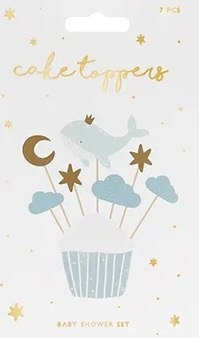 Dekoracje do muffinek babeczek - Wieloryb 11cm-13,5cm 7 sztuk Partydeco Sp. z o. o. Dekoracje do muffinek babeczek - Wieloryb 11cm-13,5cm 7 sztuk Partydeco Sp. z o. o.