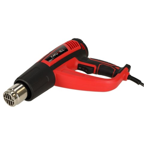 KAFUWELL Opalarka elektryczna z regulacja tempratury 0-600 st. C przepływ powietrza 300-500 l/min + 4 wymienne końcówki 1850W Kik Sp. z o. o. Sp. k. KAFUWELL Opalarka elektryczna z regulacja tempratury 0-600 st. C przepływ powietrza 300-500 l/min + 4 wymienne końcówki 1850W Kik Sp. z o. o. Sp. k.