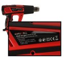 KAFUWELL Opalarka elektryczna z regulacja tempratury 0-600 st. C przepływ powietrza 300-500 l/min + 4 wymienne końcówki 1850W Kik Sp. z o. o. Sp. k.