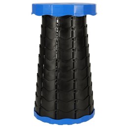 Krzesło składane taboret teleskopowy turystyczny przenośny niebieski 200kg Kik Sp. z o. o. Sp. k.