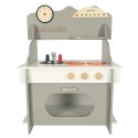 Kuchnia dla dzieci drewniana MDF piekarnik garnki akcesoria 70cm Kik Sp. z o. o. Sp. k.