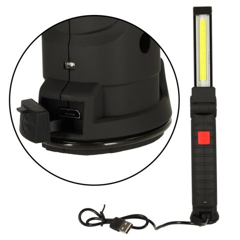 Lampa warsztatowa latarka USB 5 trybów magnes hak akumulator 1200 mAh 200 lm KAFUWELL Kik Sp. z o. o. Sp. k.