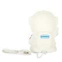 Lampka nocna dla dzieci silikonowa dotykowa miękka 8 LED USB RGB biała astronauta Kik Sp. z o. o. Sp. k.