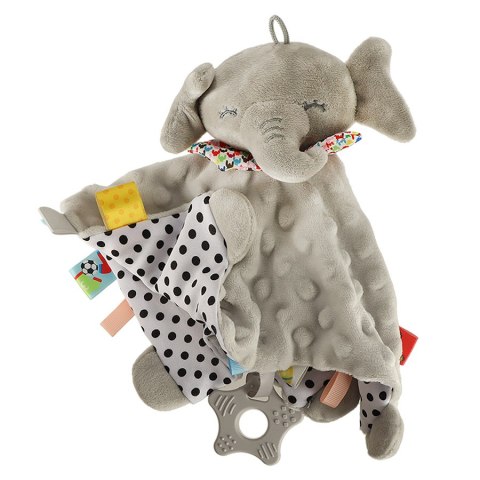 Maskotka sensoryczna szeleszcząca metki słonik Kik Sp. z o. o. Sp. k.