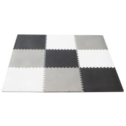 Mata edukacyjna piankowa puzzle szara 180 x 180 cm 9 elementów Kik Sp. z o. o. Sp. k.