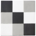 Mata edukacyjna piankowa puzzle szara 180 x 180 cm 9 elementów Kik Sp. z o. o. Sp. k.