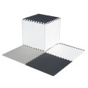 Mata edukacyjna piankowa puzzle szara 180 x 180 cm 9 elementów Kik Sp. z o. o. Sp. k.