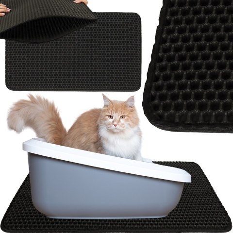Mata pod kuwetę dla kota wodoodporna dwuwarstwowa 40x60cm XXL Kik Sp. z o. o. Sp. k. Mata pod kuwetę dla kota wodoodporna dwuwarstwowa 40x60cm XXL Kik Sp. z o. o. Sp. k.