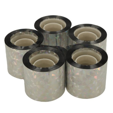 Odstraszacz ptaków taśma odblaskowa odstraszająca ptaki 5cm x 50m 5 sztuk Kik Sp. z o. o. Sp. k.