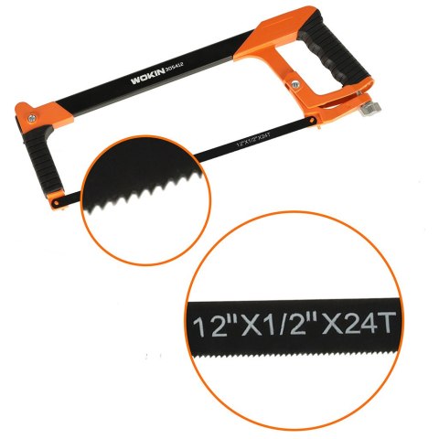 Piła ręczna brzeszczot do metalu kabłąkowa aluminiowy uchwyt regulacja ostrza 300 mm WOKIN Kik Sp. z o. o. Sp. k.