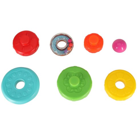 Piramida wieża edukacyjna z kółek układanka sensoryczna kolorowa Montessori Kik Sp. z o. o. Sp. k.