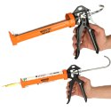 Pistolet wyciskacz do silikonu akrylu kleju kartuszy mas obrotowy korpus 360 255mm WOKIN Kik Sp. z o. o. Sp. k.