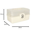 Pojemnik na leki organizer pudełko apteczka 29 x 16 x 15 cm Kik Sp. z o. o. Sp. k.