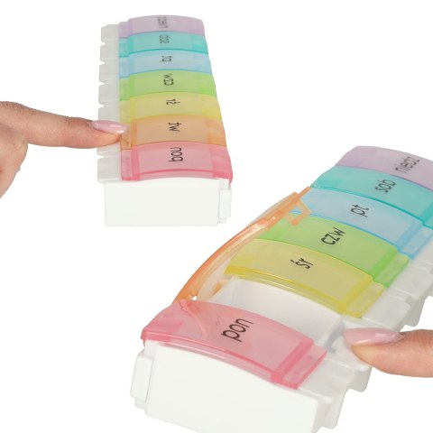 Pojemnik organizer na tabletki leki tygodniowy 7dni PL Kik Sp. z o. o. Sp. k. Pojemnik organizer na tabletki leki tygodniowy 7dni PL Kik Sp. z o. o. Sp. k.