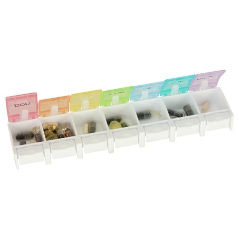 Pojemnik organizer na tabletki leki tygodniowy 7dni PL Kik Sp. z o. o. Sp. k. Pojemnik organizer na tabletki leki tygodniowy 7dni PL Kik Sp. z o. o. Sp. k.
