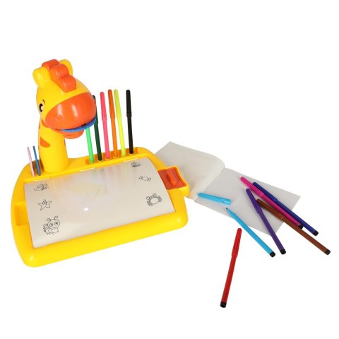 Projektor rzutnik stolik stół do rysowania żyrafa żółta Kik Sp. z o. o. Sp. k.