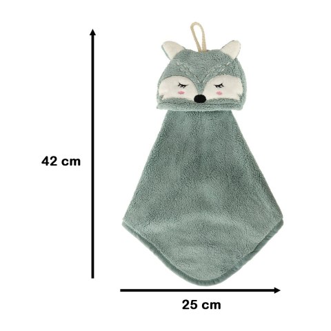 Ręcznik ręczniczek do rąk dla dzieci do przedszkola 42x25cm niebieski lisek Kik Sp. z o. o. Sp. k.