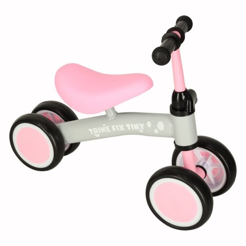 Rowerek biegowy Trike Fix Tiny jeździk chodzik 4 koła regulacja kierownicy różowy Kik Sp. z o. o. Sp. k.