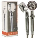 Słuchawka prysznicowa z turbiną + wąż srebrna zestaw Kik Sp. z o. o. Sp. k.
