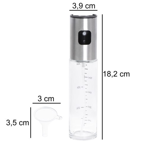 Spryskiwacz do oleju oliwy dozownik w sprayu ze skalą 100ml Kik Sp. z o. o. Sp. k. Spryskiwacz do oleju oliwy dozownik w sprayu ze skalą 100ml Kik Sp. z o. o. Sp. k.