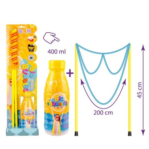 TUBAN Sznurek do baniek mydlanych okulary bańki mydlane + płyn 400ml Tuban Trade Sp. z o. o. TUBAN Sznurek do baniek mydlanych okulary bańki mydlane + płyn 400ml Tuban Trade Sp. z o. o.