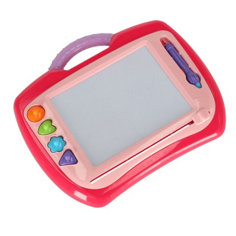 Tablica magnetyczna tablet do rysowania znikopis stempelki różowy XL Kik Sp. z o. o. Sp. k.
