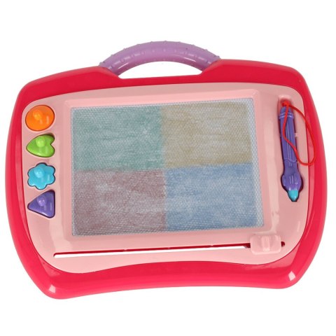 Tablica magnetyczna tablet do rysowania znikopis stempelki różowy XL Kik Sp. z o. o. Sp. k.