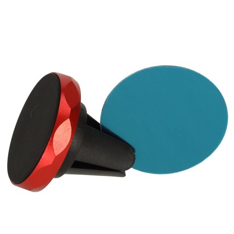 Uchwyt magnetyczny do telefonu holder samochodowy na kratkę wywiew czerwony Kik Sp. z o. o. Sp. k. Uchwyt magnetyczny do telefonu holder samochodowy na kratkę wywiew czerwony Kik Sp. z o. o. Sp. k.