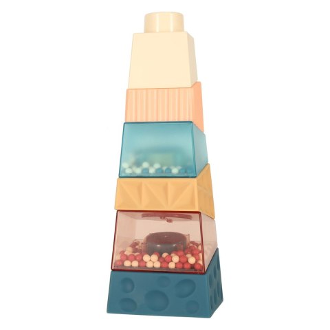 Wieża edukacyjna klocki sensoryczne piramida układanka Montessori Kik Sp. z o. o. Sp. k.